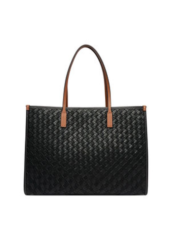 TOMMY HILFIGER - Tommy Hilfiger Torebka Th City Tote AW0AW18394 Czarny. Kolor: czarny. Materiał: skórzane