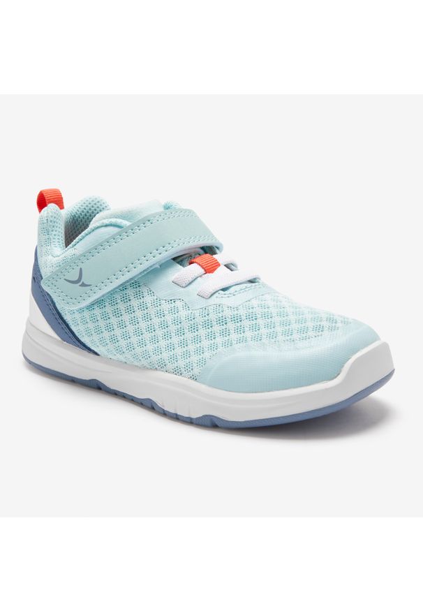 DOMYOS - Buty dla dzieci Domyos 570 I Move Breath+++. Kolor: turkusowy, szary, wielokolorowy, czerwony, niebieski. Materiał: materiał