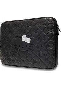 Etui Sourcing Hello Kitty Sleeve HKCSZPEKHBPK 14" black/black Zip PU Quilted Bows. Wzór: motyw z bajki #1