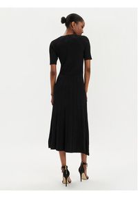 MICHAEL Michael Kors Sukienka dzianinowa MS480U033D Czarny Regular Fit. Kolor: czarny. Materiał: wiskoza #3