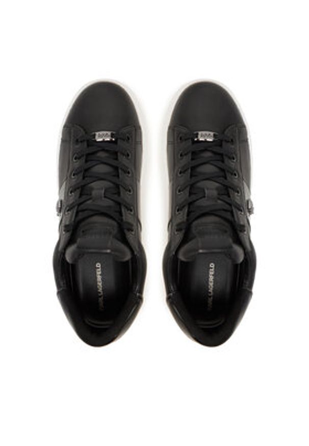 Karl Lagerfeld - KARL LAGERFELD Sneakersy KL52534A Czarny. Kolor: czarny. Materiał: skóra