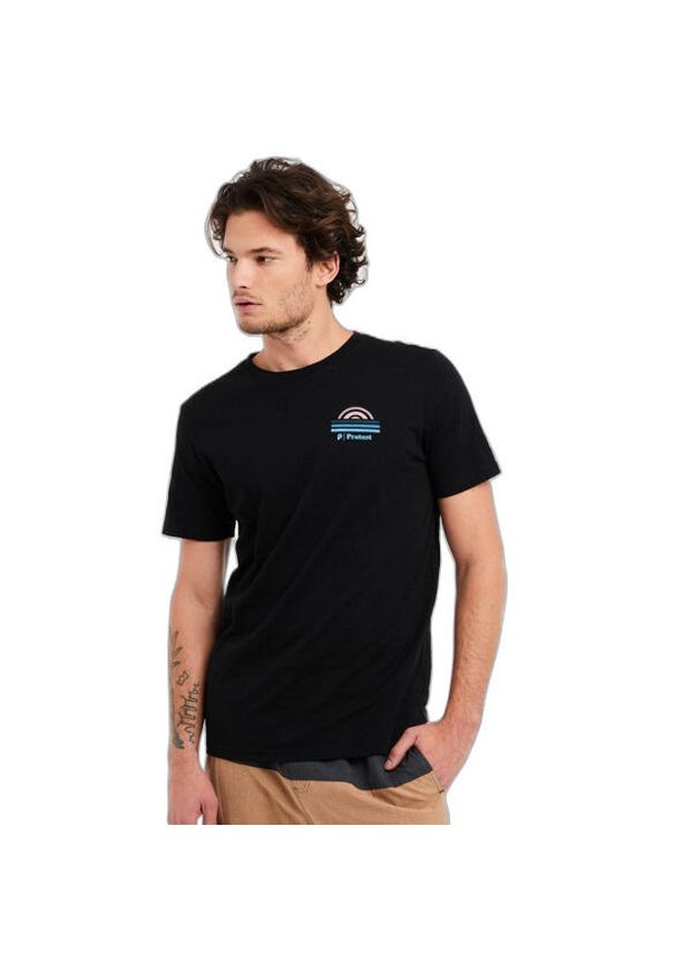 Koszulka męska Protest PRTHOLBOX t-shirt. Kolor: czarny. Sport: turystyka piesza