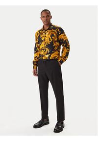 Versace Jeans Couture Koszula 80GAL2R0 NS757 Czarny Regular Fit. Kolor: czarny. Materiał: wiskoza #5