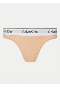 Calvin Klein Underwear Stringi 0000F3786E Pomarańczowy. Kolor: pomarańczowy. Materiał: bawełna