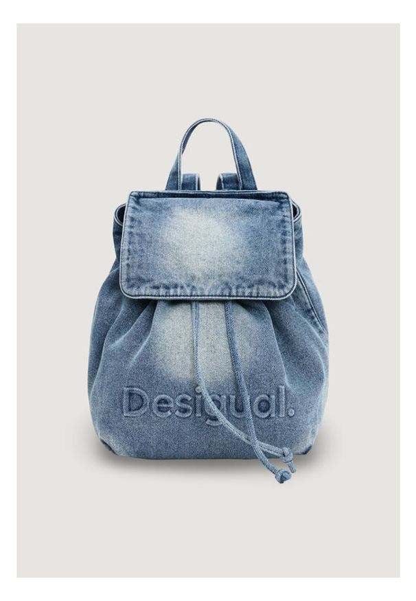 Desigual Plecak 26SAKD07 Niebieski. Kolor: niebieski. Materiał: materiał