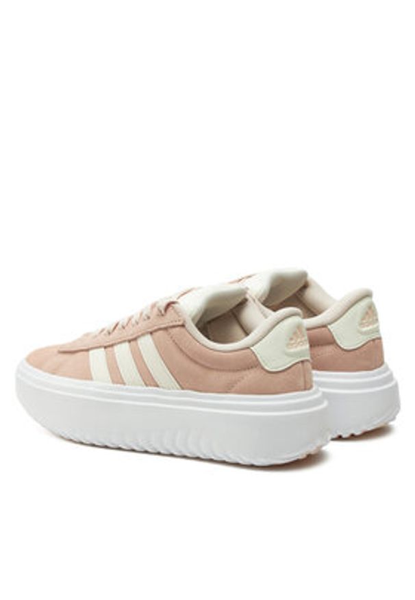 Adidas - adidas Sneakersy Grand Court Platform IE1104 Różowy. Kolor: różowy. Materiał: zamsz, skóra. Obcas: na platformie