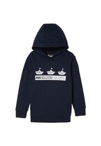 Bluza z kapturem dla dzieci Helly Hansen Graphic. Typ kołnierza: kaptur. Kolor: niebieski #1