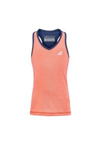 Koszulka dziewczęca Babolat PLAY TANK TOP fluo strike/estate blue 152. Kolor: żółty, niebieski, wielokolorowy, pomarańczowy