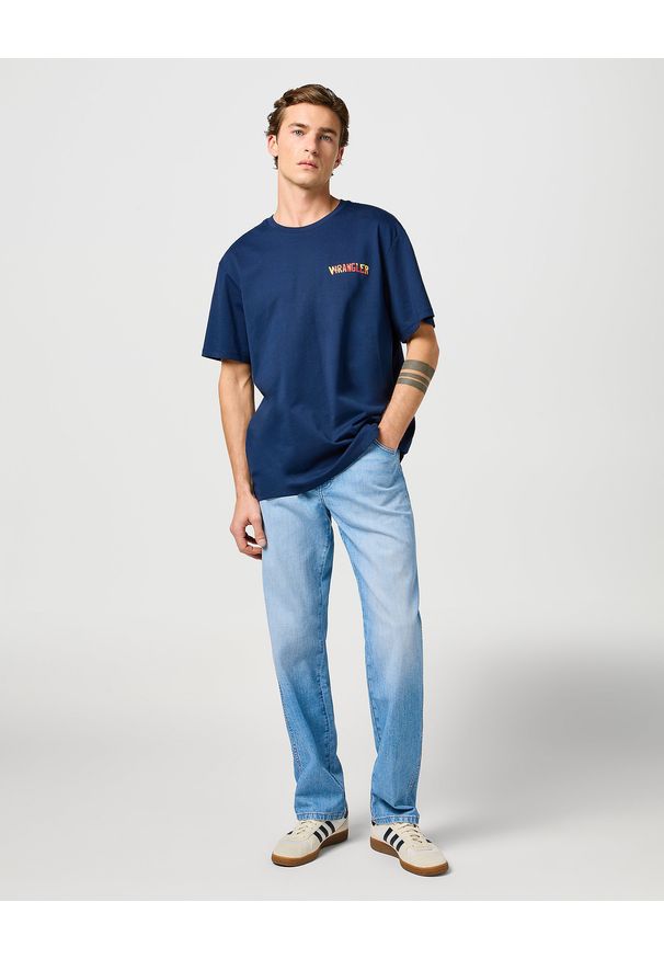 Wrangler - MĘSKIE SPODNIE JEANSOWE WRANGLER TEXAS SLATE SHADE 112364457. Okazja: na co dzień. Styl: casual, elegancki