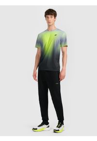 4f - 4F Koszulka szybkoschnąca z nadrukiem męska 4F x Robert Lewandowski - zielona S. Kolor: zielony. Materiał: materiał. Wzór: nadruk. Sport: fitness #2
