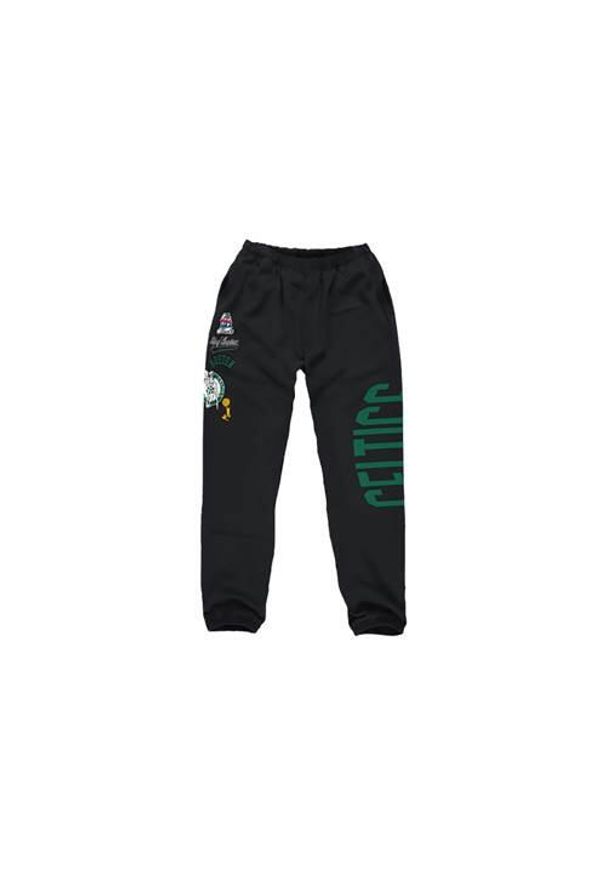 Spodnie sportowe męskie Mitchell & Ness Champ City Fleece Boston Celtics. Kolor: wielokolorowy. Materiał: dresówka. Sezon: lato. Sport: turystyka piesza