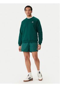 Adidas - adidas Bluza Trefoil Essentials KD1319 Zielony Regular Fit. Kolor: zielony. Materiał: bawełna #5