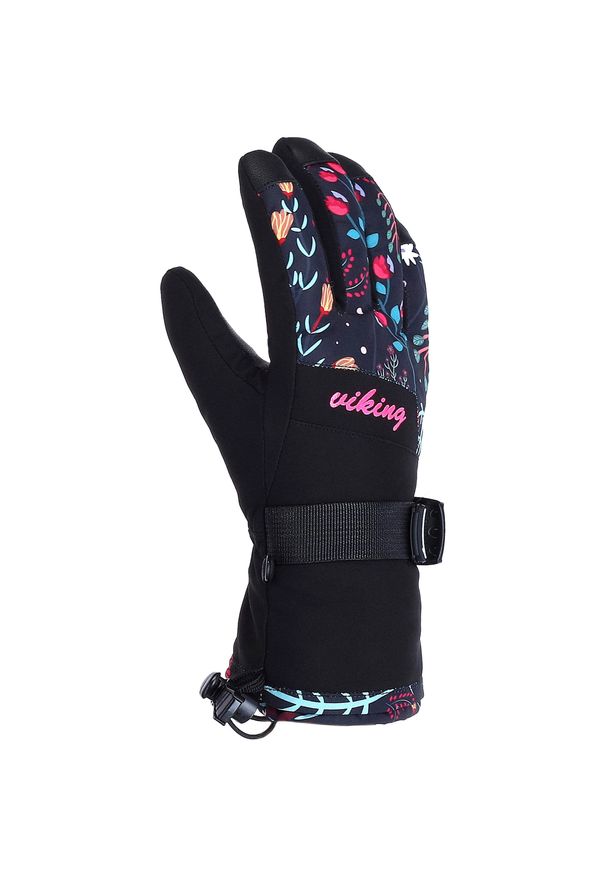 Rękawice damskie narciarskie Viking Tanuka. Kolor: różowy. Sezon: zima. Sport: narciarstwo