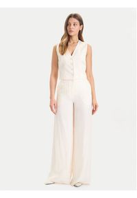Guess Kamizelka W5YH51 WH5N2 Écru Regular Fit. Materiał: wiskoza