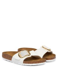 Birkenstock Klapki Madrid Big Buckle 1019814 Biały. Kolor: biały. Materiał: skóra #4