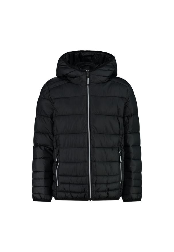 Kurtka puchowa z odpinanym kapturem dla dzieci CMP. Kolor: czarny. Materiał: puch