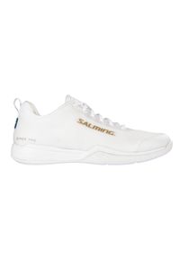 SALMING - Damskie buty halowe Salming Viper Pro. Kolor: biały, wielokolorowy, żółty. Sport: piłka ręczna