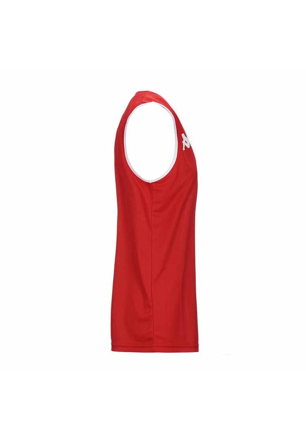 Damski dżersej bez rękawów Kappa Danca. Kolor: czerwony, biały, wielokolorowy. Materiał: jersey. Długość rękawa: bez rękawów. Sport: koszykówka