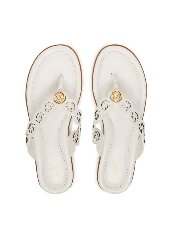 MICHAEL Michael Kors Japonki Jane Thong 40S6JNFS1L Biały. Kolor: biały. Materiał: skóra