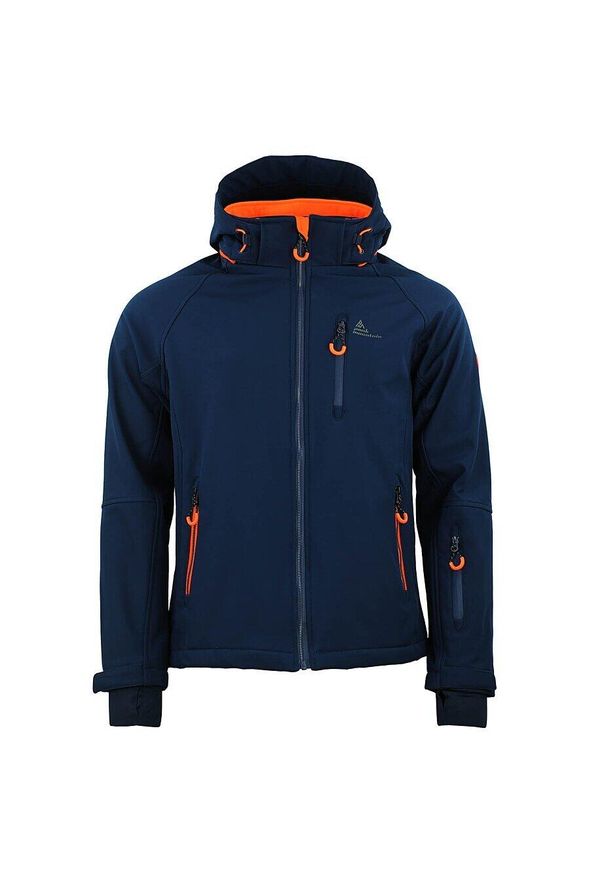 PEAK MOUNTAIN - Kurtka Peak Mountain Shoftshell. Kolor: niebieski. Sport: turystyka piesza, wspinaczka