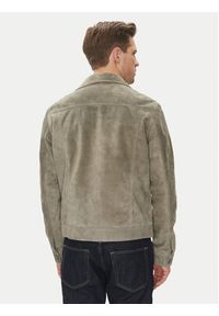 Serge Pariente Kurtka skórzana Jeans Szary Regular Fit. Kolor: szary. Materiał: skóra #2