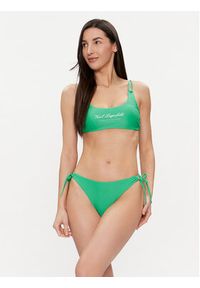 Karl Lagerfeld - KARL LAGERFELD Góra od bikini 241W2205 Zielony. Kolor: zielony. Materiał: syntetyk