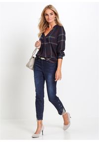 bonprix - Tunika. Kolor: niebieski. Materiał: materiał. Styl: elegancki
