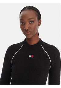 Tommy Jeans Sukienka dzianinowa DW0DW21914 Czarny Regular Fit. Kolor: czarny. Materiał: syntetyk #3