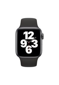 APPLE Watch SE 44mm (Gwiezdna szarość z opaską sportową w kolorze czarnym). Rodzaj zegarka: smartwatch. Kolor: czarny. Styl: sportowy #2