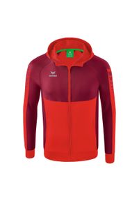 ERIMA - Kurtka z kapturem dla dzieci do treningu Erima Six Wings. Typ kołnierza: kaptur. Kolor: czerwony. Sport: fitness #1