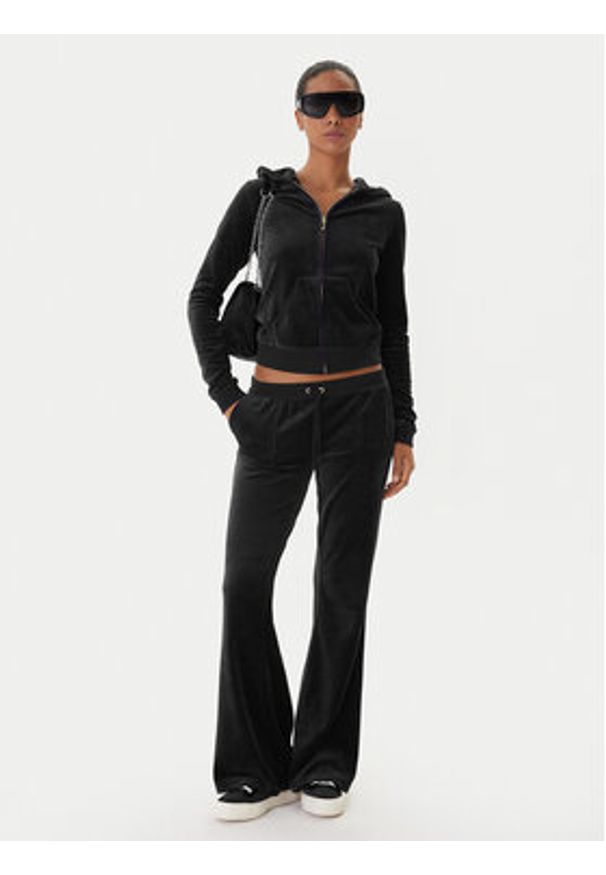 Juicy Couture Spodnie dresowe Caisa JCSEBJ008G Czarny Slim Fit. Kolor: czarny. Materiał: bawełna
