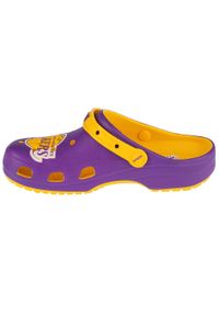 Buty do chodzenia męskie Crocs Nba La Lakers Clog. Zapięcie: bez zapięcia. Kolor: żółty, wielokolorowy, fioletowy. Materiał: materiał, syntetyk. Szerokość cholewki: normalna. Sport: turystyka piesza