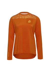 Silvini - Koszulka rowerowa (z długim rękawem) damska SILVINI Women Jersey ELLA. Kolor: pomarańczowy. Materiał: jersey. Długość rękawa: długi rękaw. Długość: długie. Sport: kolarstwo