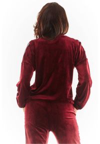 Awama - Welurowa bluza damska z lampasami. Materiał: welur #2