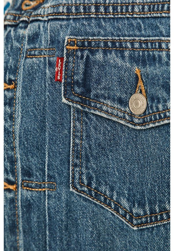 Levi's® - Levi's - Kurtka jeansowa. Okazja: na spotkanie biznesowe. Kolor: niebieski. Materiał: jeans. Styl: biznesowy