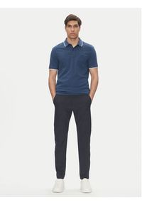 BOSS Polo Passertip 50507699 Niebieski Slim Fit. Typ kołnierza: polo. Kolor: niebieski. Materiał: bawełna #4