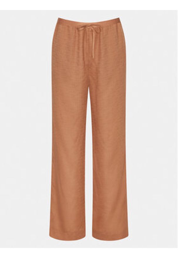 Triumph Spodnie piżamowe Silky Sensuality 10218287 Brązowy Relaxed Fit. Kolor: brązowy. Materiał: lyocell