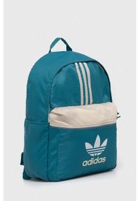 adidas Originals plecak kolor turkusowy duży wzorzysty. Kolor: turkusowy. Materiał: materiał #3