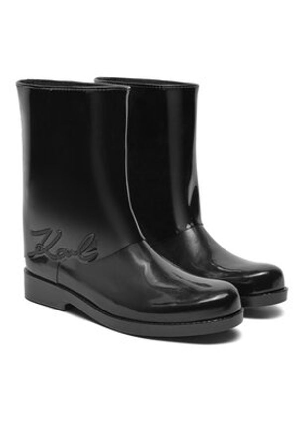 Karl Lagerfeld - KARL LAGERFELD Kalosze Kalosh KL47064S Czarny. Kolor: czarny. Materiał: guma