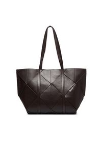 Calvin Klein Torebka Woven Medium Carryall LV04F3548G Brązowy. Kolor: brązowy. Materiał: skórzane #6