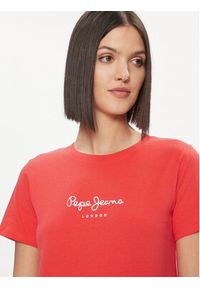 Pepe Jeans T-Shirt Wendy PL505480 Czerwony Regular Fit. Kolor: czerwony. Materiał: bawełna #4