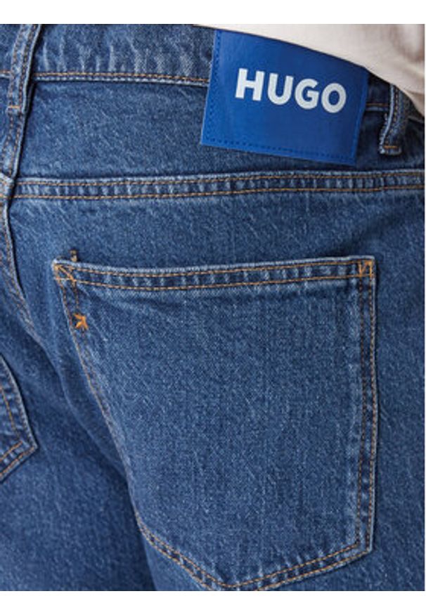 Hugo - HUGO Jeansy Zane 50551886 Granatowy Skinny Fit. Kolor: niebieski
