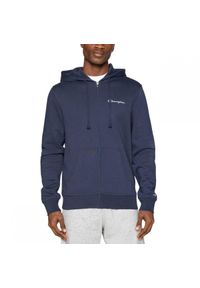 Bluza męska treningowa z kapturem Champion granatowa. Typ kołnierza: kaptur. Kolor: niebieski #1
