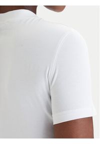 Versace Jeans Couture T-Shirt 80HAHT00 CJ03T Biały Slim Fit. Kolor: biały. Materiał: bawełna #4