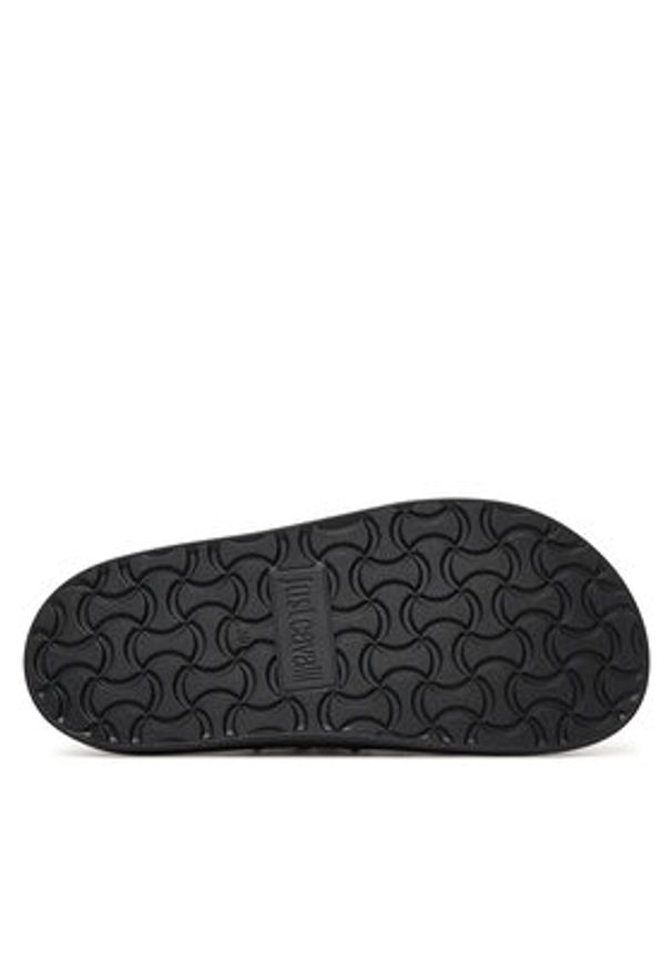 Just Cavalli Klapki 80RA3S92 ZPB91 Czarny. Kolor: czarny. Materiał: skóra