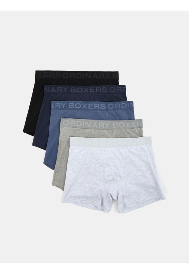 Sinsay - Bokserki 5 pack - granatowy. Kolor: niebieski
