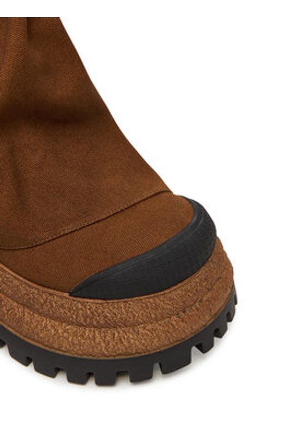 Naked Wolfe Botki Disturb Brązowy. Kolor: brązowy. Materiał: skóra, zamsz