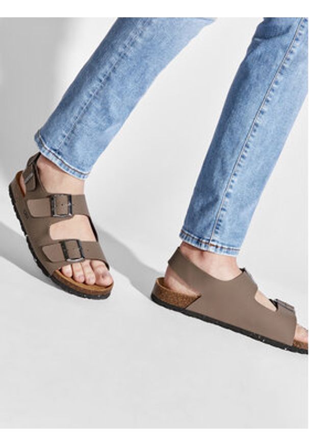 CMP Sandały Eco Keidha Slipper 3Q91027 Brązowy. Kolor: brązowy. Materiał: skóra