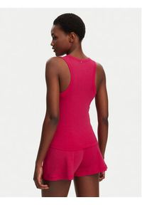 TOMMY HILFIGER - Tommy Hilfiger Piżama UW0UW05890 Różowy Regular Fit. Kolor: różowy. Materiał: bawełna