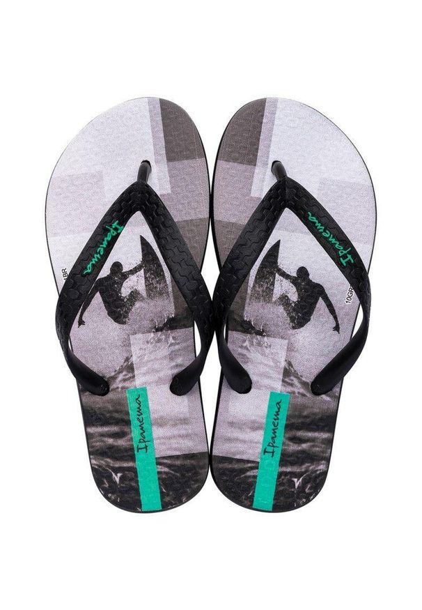 Ipanema - KinderSlippers Ipenama Zwart 38. Okazja: na plażę. Kolor: wielokolorowy, biały, czarny. Styl: sportowy